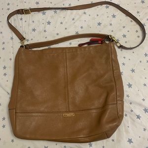 Coach tan leather purse